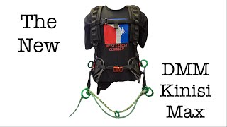 The new DMM Kinisi Max climbing saddle