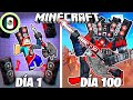 ¡Sobreviví 100 DÍAS como un GUITAR SPEAKERMAN en Minecraft HARDCORE!