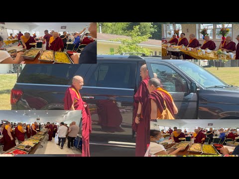 Rigzin Dupa Tsog And Mandala Offerin End Of Retreat 2025 Luncheon With The Rimpoche And Lamas 