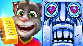 Talking Tom Gold Run VS Temple Run 2 Frozen Shadows Android Gameplay HD #5 screenshot 5
