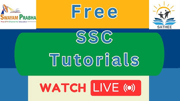 Free | SSC | Competitive Exams  #SATHEE_SSC #swayamprabha #SSC