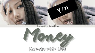 LISA BLACKPINK DUET KARAOKE | MONEY | Backing vocals