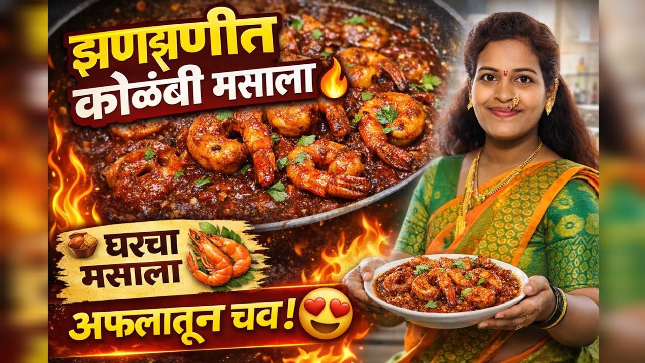 घरचा मसाला + ताजी कोळंबी = अफलातून चव! 🔥 | झणझणीत कोळंबी मसाला