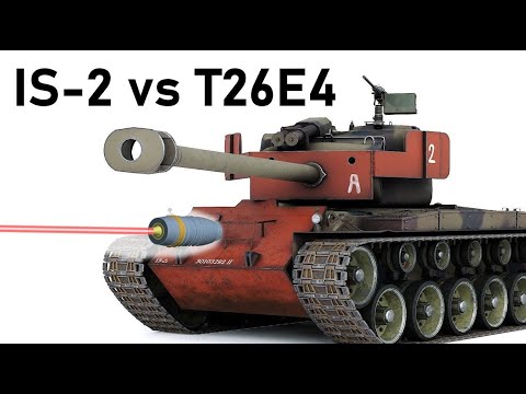 IS-2 vs SUPER PERSHING | 122mm BR-471B Spaced Armour Piercing Simulation