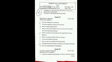 BBS Fundamentals of Marketing