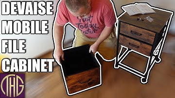 Seriously, A Filing Cabinet? -- Devaise Mobile File Cabinet Unboxing & Setup