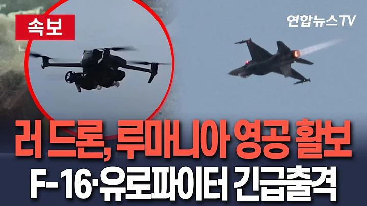 [🔴속보] 러시아 드론, 폴란드 이어 루마니아 영공 활보…F-16·유로파이터 타이푼 긴급 출격 / 연합뉴스TV(YonhapnewsTV)
