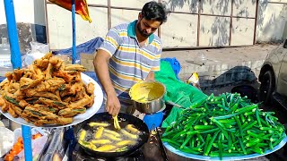 LADIES FINGER BAJJI | OKRA BAJJI | BENDAKAYA BAJJI | भिंडी बज्जी | Street Food