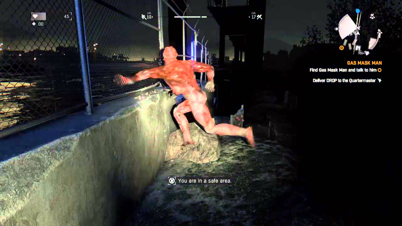 Dying Light Zombie in save Area!!