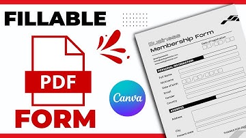 How to make Fillable pdf Form in canva