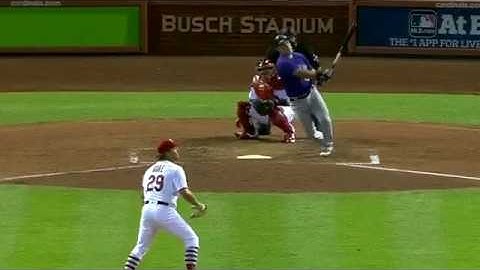 Pat Valaika drills a pinch hit homer to left