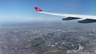 TURKISH AIRWAYS  (VKO--IST)  LANDING  IN  STAMBUL   A-330-300