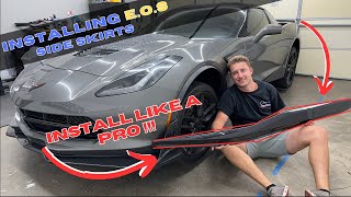 Step by Step Guide: Installing EOS C7 Corvette side skirts like a Pro! (Extreme online Store)