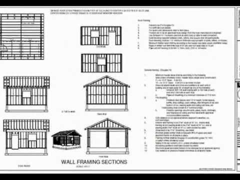 Free Garage Blueprints Plan G435, 20 X Garage Plans Free