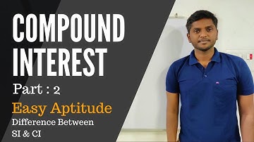 Difference between CI & SI | Compound interest & Simple Interest | Easy Aptitude | By Jayesh Bhaware
