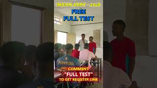 INDIAN ARMY - 2026 | FREE FULL TEST | Comment "Full Test" to Get Link.... #agnipath