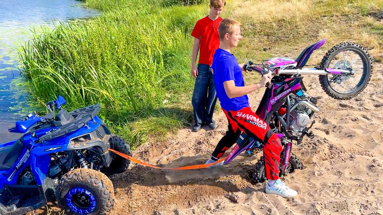 КВАДРИК ИЗ ГРЯЗИ ВЫТЯНУЛИ МОТОЦИКЛЫ. БРОС ШОУ