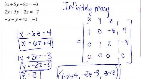 Section 6-1 Part B Multivariable Linear Systems and Row Operations