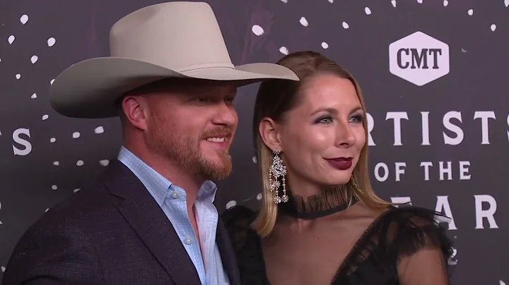 Cody Johnson and Brandi Johnson Red Carpet CMT Art...