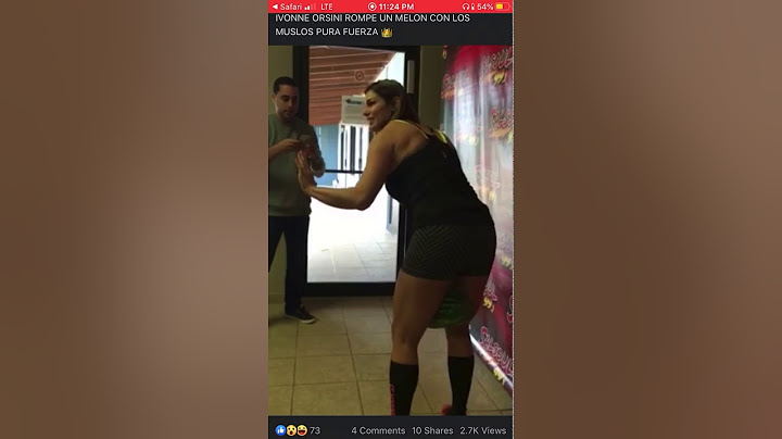 Ivonne Orsini rompe sandia con las piernas
