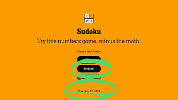 NYT Sudoku Medium Solution for 11/22/23