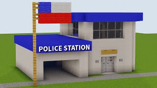 Minecraft: How To Make a Police Station!