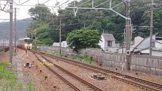 試9554M 521系100番台 U04+U05+U06編成 近畿車両出場試運転 山科駅