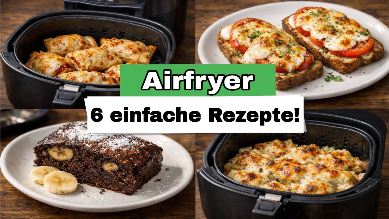Airfryer Rezepte: 6 super einfache Ideen und Rezepte aus der Heißluftfritteuse!