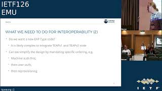 IETF 126: EAP Method Update (EMU) 2026-07-24 09:30
