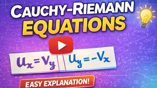 Cauchy–Riemann Equations | Necessary Condition for Analytic Functions | complex Analysis 