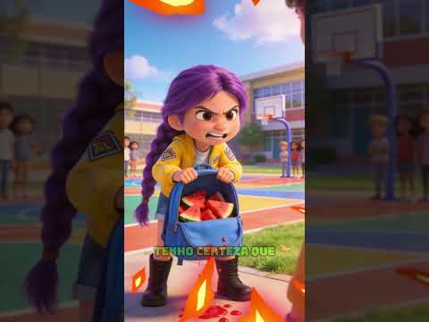 🎒 MISTÉRIO NA MOCHILA! Por que a mochila da Rumi está sangrando? 🤔 #shorts thumbnail