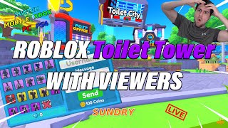 🔴24/7 Toilet Tower Defense | Titan Giveaway Unit | Roblox Live | Xbox PS4 PC | (ReRun)