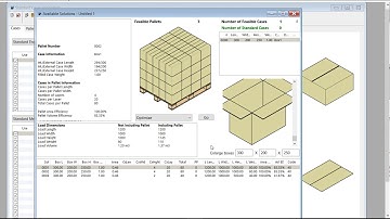 Quick Pallet Maker Example - Boxes in Pallets in Containers
