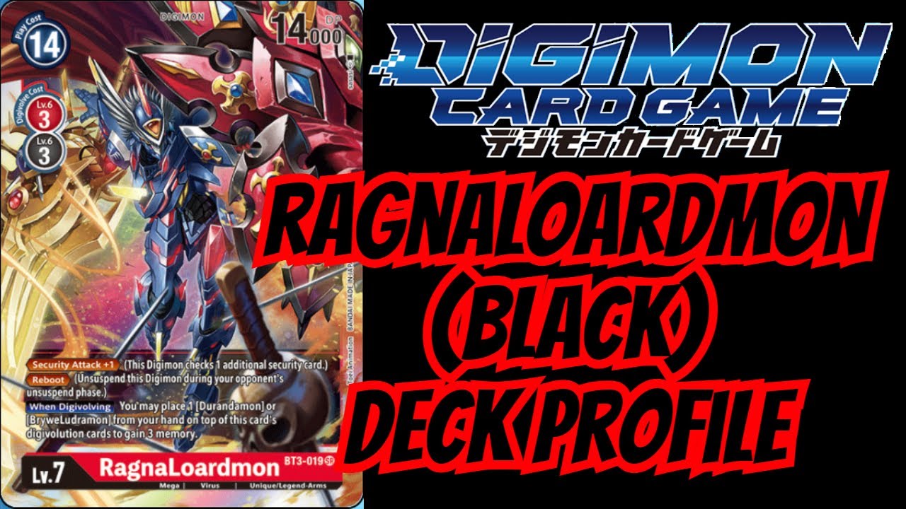 Digimon Tcg Black Ragnaloardmon Deck Profile Youtube