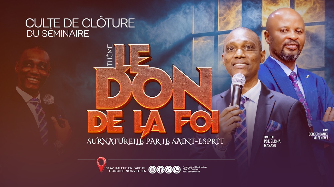 CULTE DOMINICAL DU 15 FEVRIER 2026 AVEC LE PASTEUR ELISHA MASASU