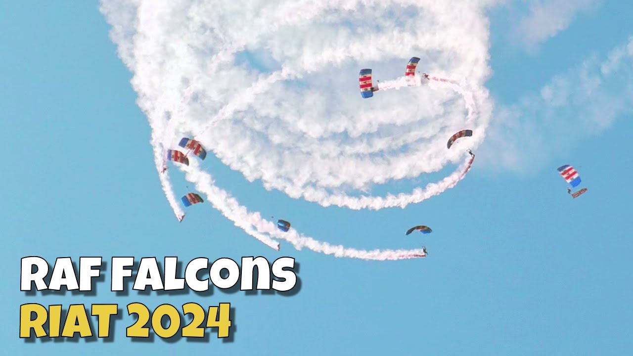 RAF Falcons Paracute Team • RIAT 2024