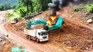 Stay Safe 😲 WORKSITE EXPERIENCE WORTHY!! Incredible Mountain Road Building Technology SUNWARD