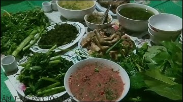 Rêu Đá Khô Rang và Canh Rêu Đá( Bữa cơm Gia Đình). ẨM THỰC DÂN TỘC THÁI