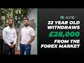 22 Year Old Withdraws £28,000 from the Forex Market - AstroFX Accelerated Member Interview