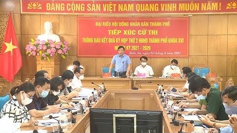 Đại biểu HĐND thành phố tiếp xúc cử tri thông báo kết quả kỳ họp thứ 2 HĐND thành phố khóa XVI