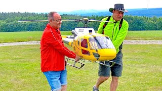 Huge Rc As-350 Ecureuil / Scale 1:7 Electric Model Helicopter / Flight Demonstration