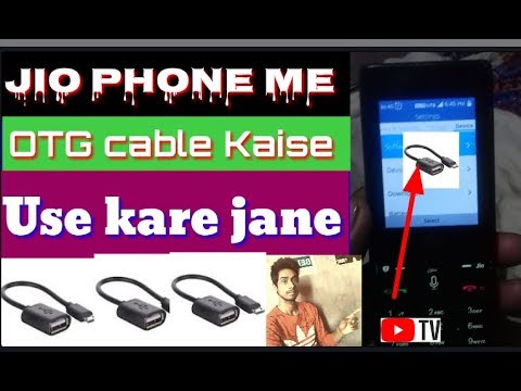 How To Use OTG Cable In Jio Phone, Jio Phone Me USB Kaise Use Kare, Hindi ♤♡