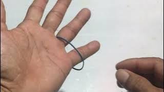 Jumping  || Rubber Band Magic Trick T-011 ||  Tutorial Rubber Band Magic Trick for Beginner