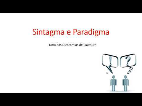 Video: Differenza Tra Paradigma E Sintagma