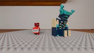 TNT Prank on Warden | Lego Minecraft Animation
