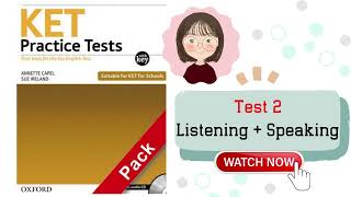 KET practice tests - Test 2 - Listening   Speaking (sample questions and answers)