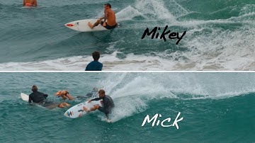 Mick Fanning Vs  Mikey Wright - Power Hacks Compared