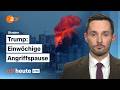Angriffspause für Städte in Ukraine? Trumps Ankündigung &amp; Kampfroboter an der Front | ZDFheute live