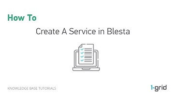 How to Create a Service in Blesta