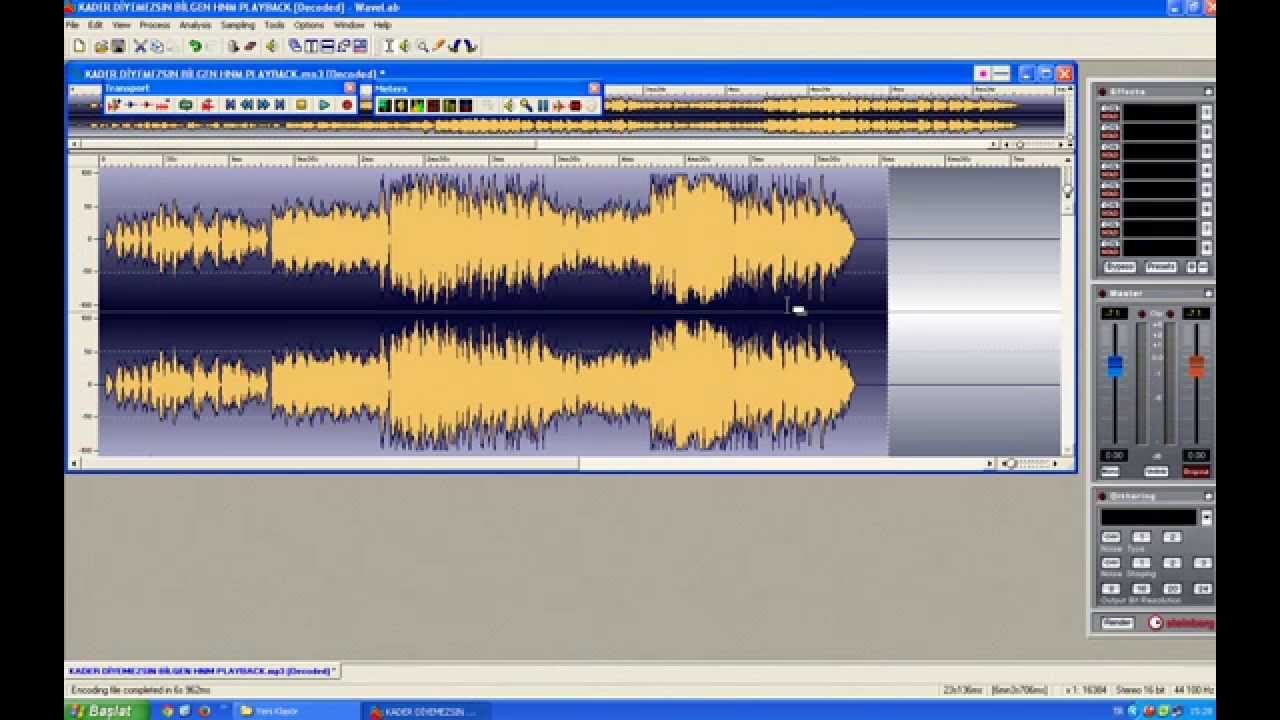 wawelab mp3 transpose videolu anlatım